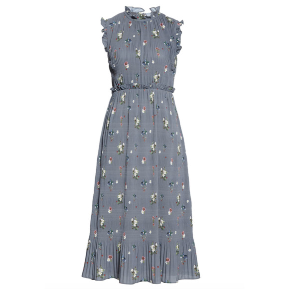 Ted Baker London Toppaz Oracle Plissé Dress 4 NWOT ORG $395 - Picture 3 of 9